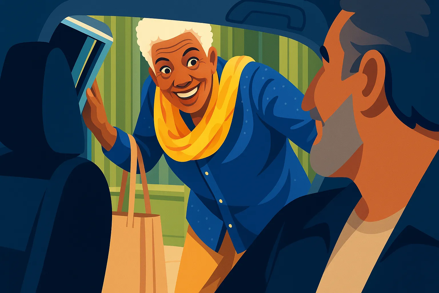 Friendly rider pickup visual